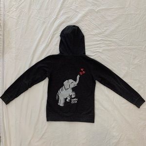 Ivory Ella Zip-up Sweatshirt